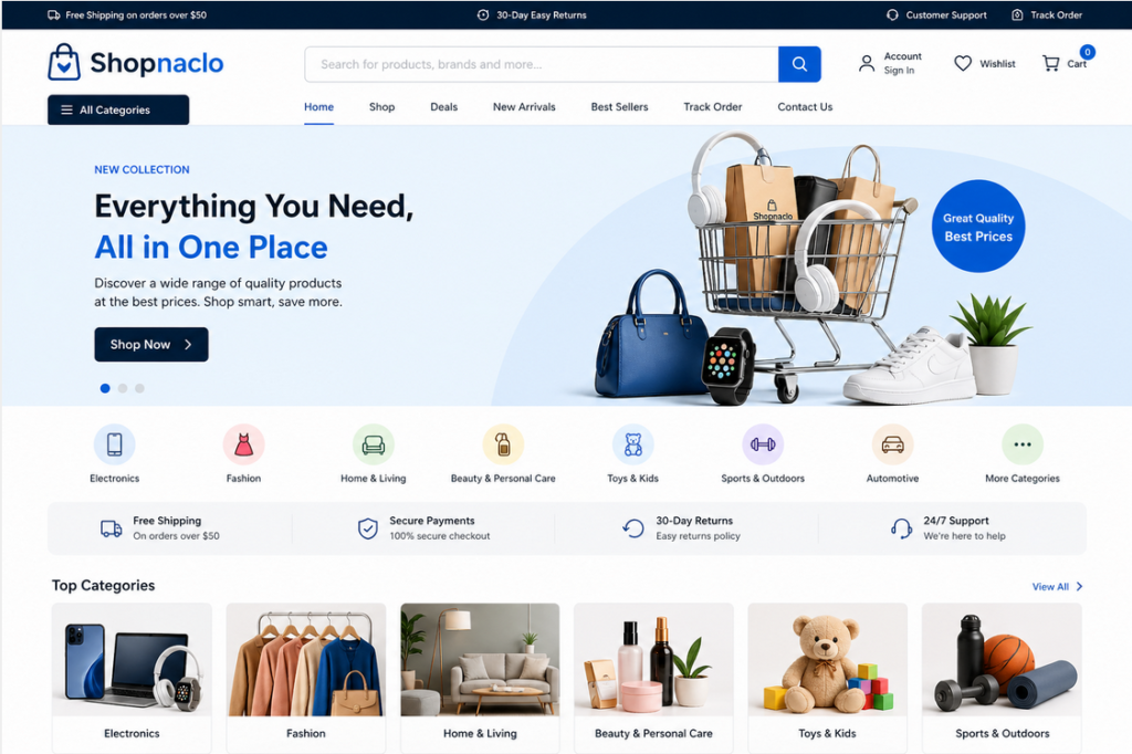 Company Website Shopnaclo
